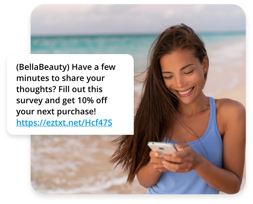 Survey sample message