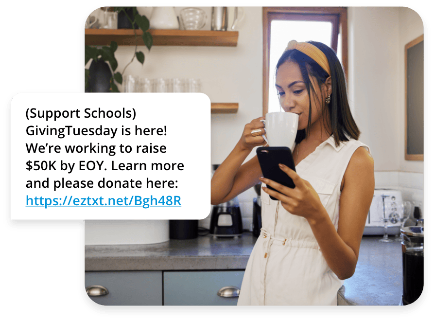 Giving Tuesday Donation Text Example