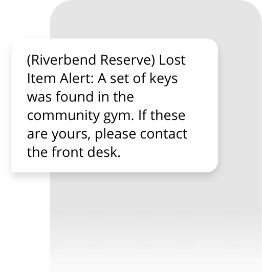 Residential Community Text Message