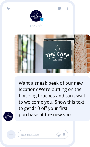 Exclusive Offer Text Campaign - New Location