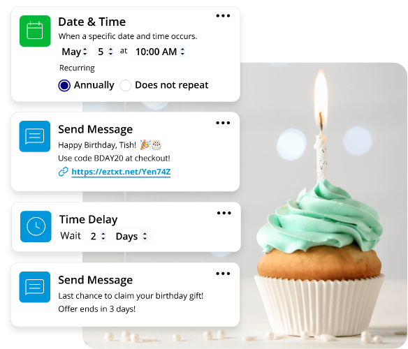 Birthday Text Message Workflows
